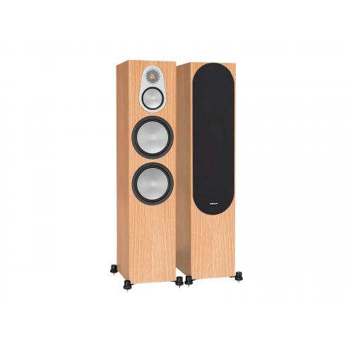 Monitor Audio: Silver 500 Vloerstaande Speakers 2 stuks - Natural Oak