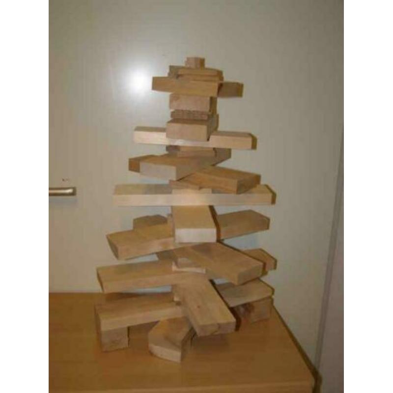 Bijzondere houten kerstboom (A19 772)
