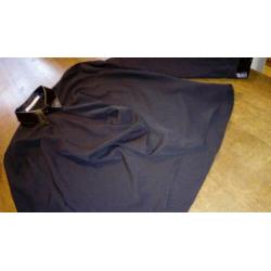 Nikkie blouse 38 zwart leren boord