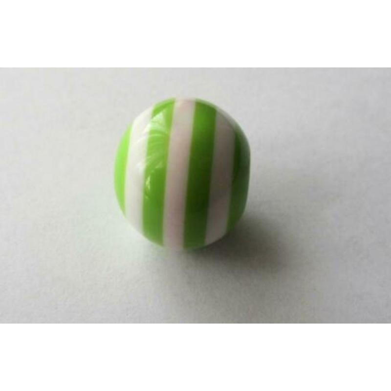 Luxe Vintage Lucite streep kraal groot