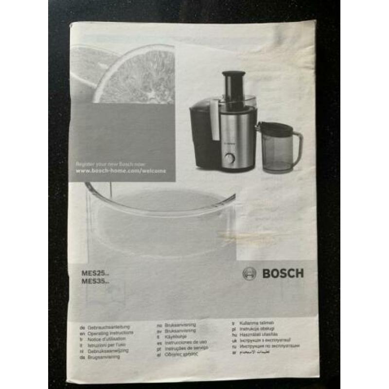 Bosch sapcentrifuge
