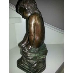 bronskoperen beeld 30 cm hoog