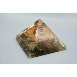 Zwarte Toermalijn Orgoniet pyramide - 7 x 5,5 cm