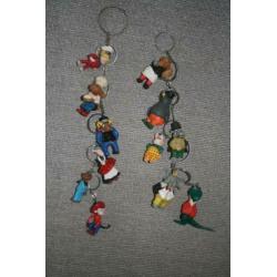verzameling sleutelhangers incl. Tiels Flipje en vrienden.