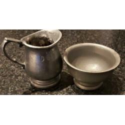 tinnen/ pewter roomstel Wilton Armetale, RWP mark vintage