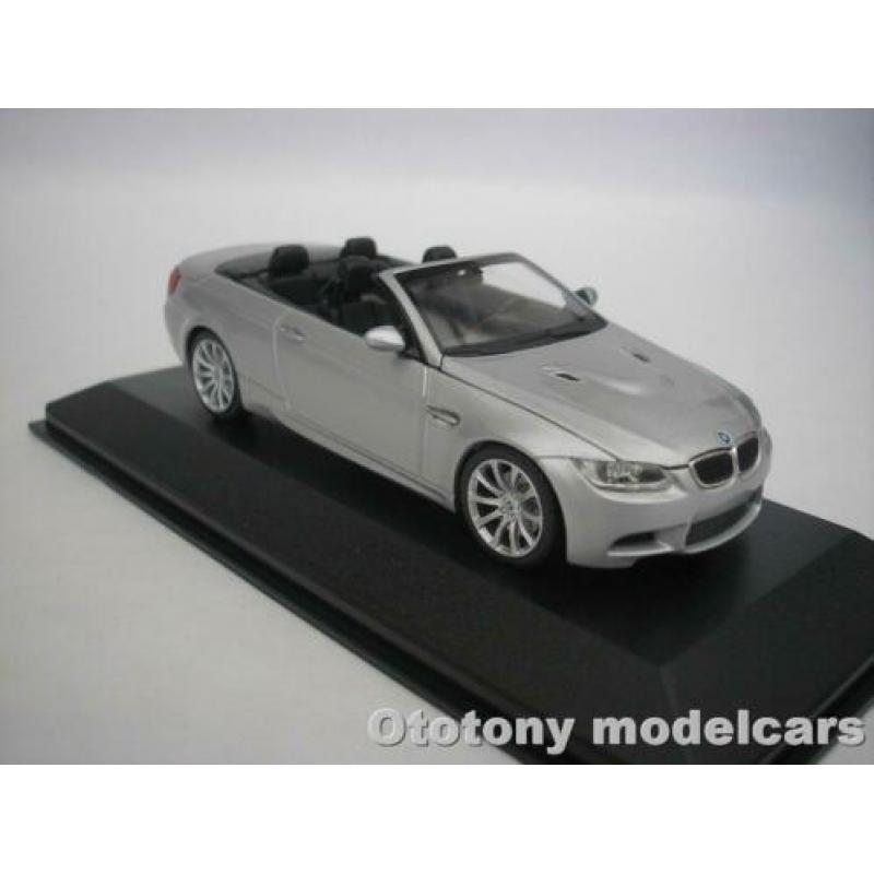Bmw M3 E93 Cabriolet 2008 Zilver Metallic 1/43 Minichamps