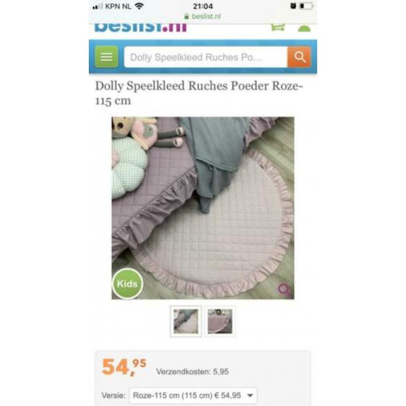 Klamboe vloerkleed & hoofdbeschermer oud roze!