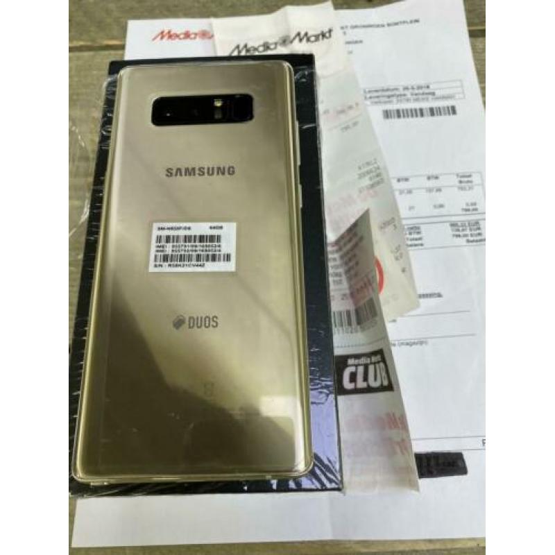 Samsung Note 8 Zwart 64GB Z.G.A.N ! ( Bon aanwezig)