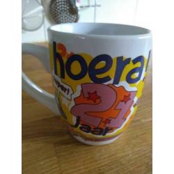 21 jaar kopje cadeau nieuw