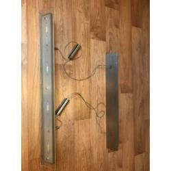 Mooie moderne hanglamp met led, glas en aluminium
