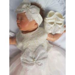 feestjurkje setje baby doopjurkje bruidsmeisjesjurk Visara
