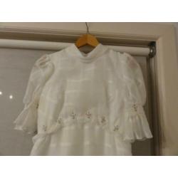 bruids jurk met hoepel rok vintage