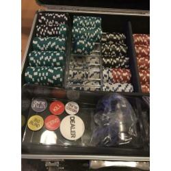 Pokerspel met koffer te koop