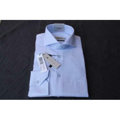 Ledub, non iron, overhemd maat 38 (S) modern fit. Licht blau