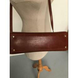 Prachtige vintage Bally tas leer cognac top cross over