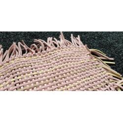 100x BLAUWE knooptouwtjes suède knutsel touw bandjes BLAUW