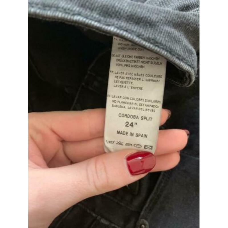 Lois spijkerbroek jeans zwart xs 24