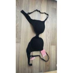 Nieuw met kaartje Hunkemuller push up bh zwart 75C