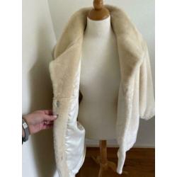 Vintage fake fur bontjas maat 40