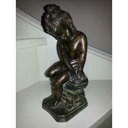bronskoperen beeld 30 cm hoog