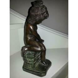 bronskoperen beeld 30 cm hoog