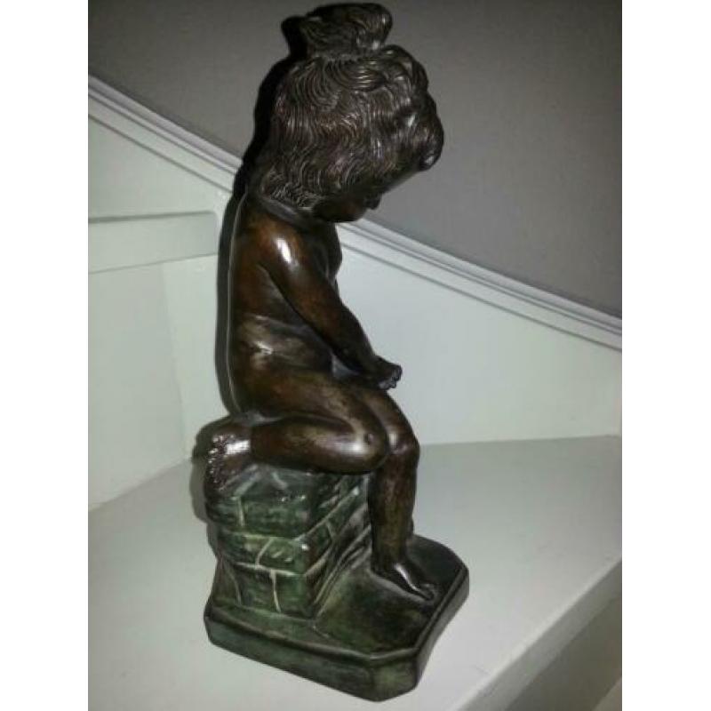 bronskoperen beeld 30 cm hoog