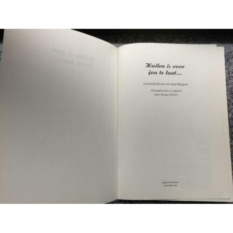 Huilen is voor jou te laat... (Jacques Klöters)