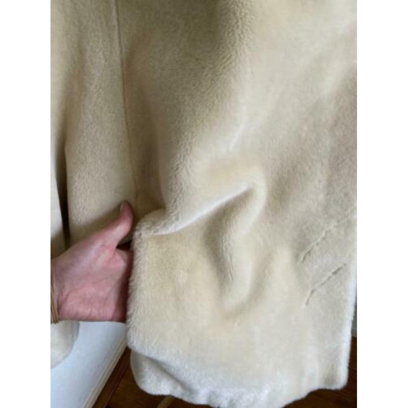 Vintage fake fur bontjas maat 40