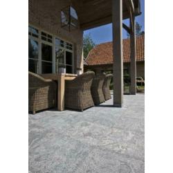 tuintegels Spotted Blue hardsteen 60x60cm gevlamd geborsteld