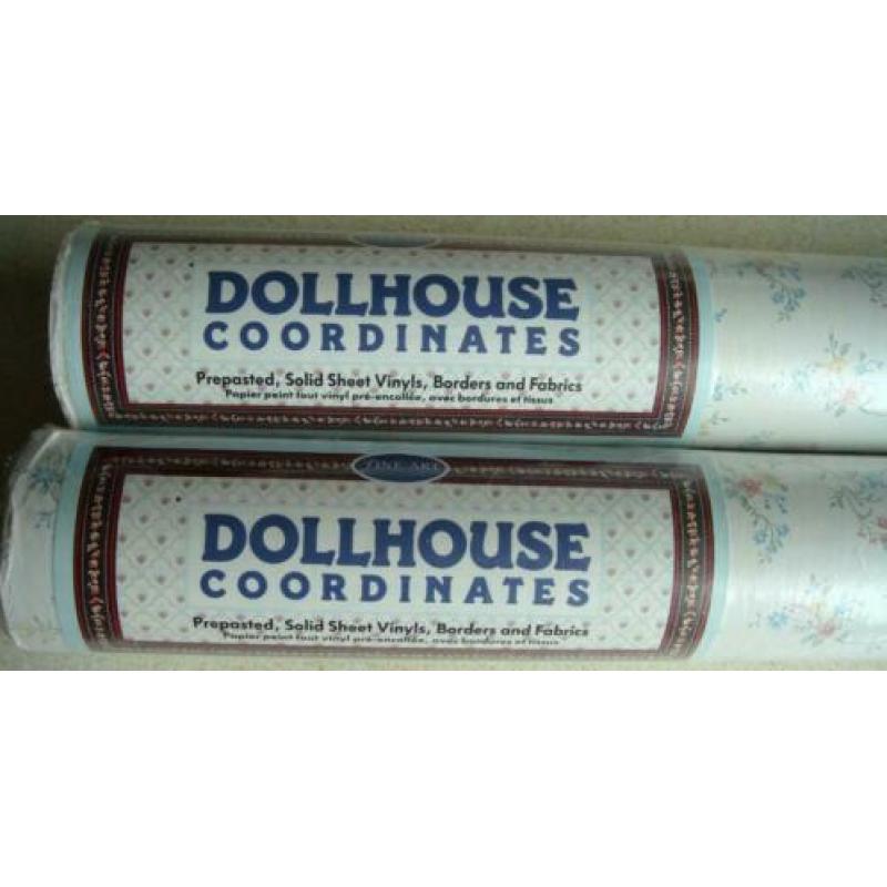 2 rollen Dollhouse coordinates romantisch behangpapier