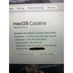 MacBook Pro 13 inch 2015 256 ssd