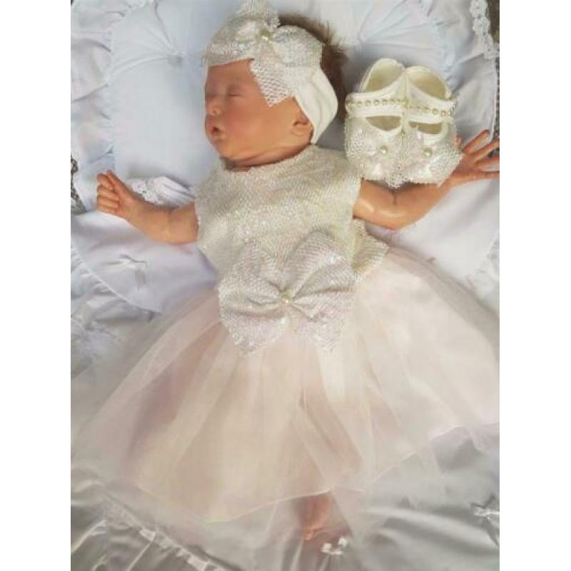 feestjurkje setje baby doopjurkje bruidsmeisjesjurk Visara