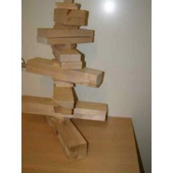 Bijzondere houten kerstboom (A19 772)
