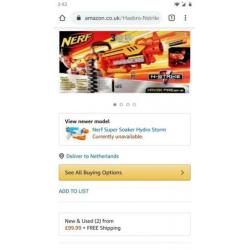Nerf havok fire nieuw wit