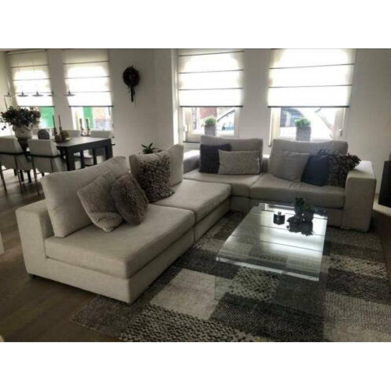 Nette Macazz Hoekbank + hocker