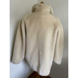 Vintage fake fur bontjas maat 40