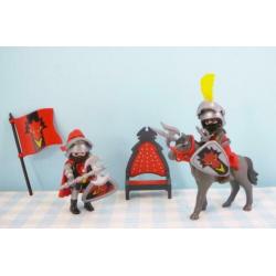 Playmobil 3269 rode draken ridders kasteel set troon paard