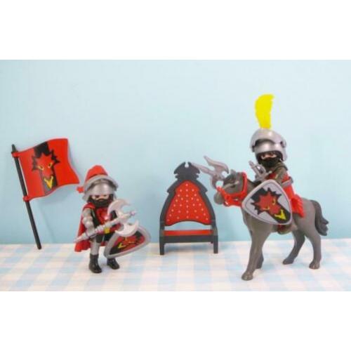 Playmobil 3269 rode draken ridders kasteel set troon paard