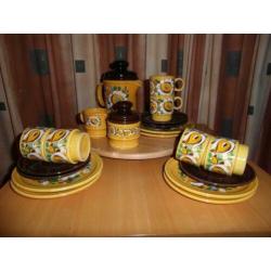 Koffieservies aardewerk