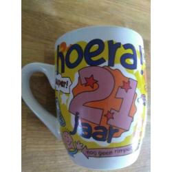 21 jaar kopje cadeau nieuw