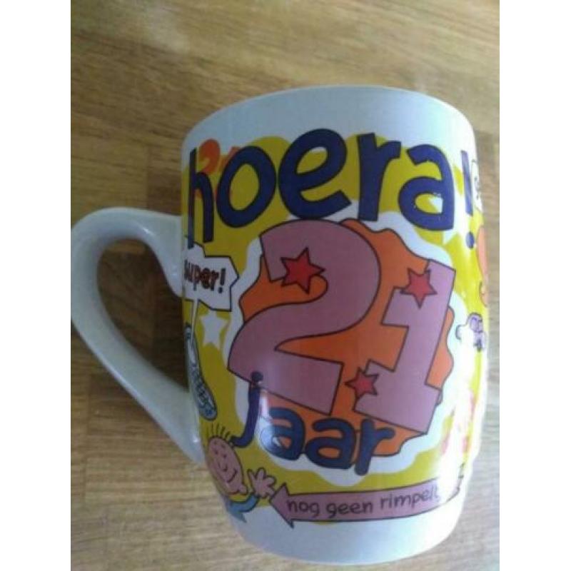 21 jaar kopje cadeau nieuw