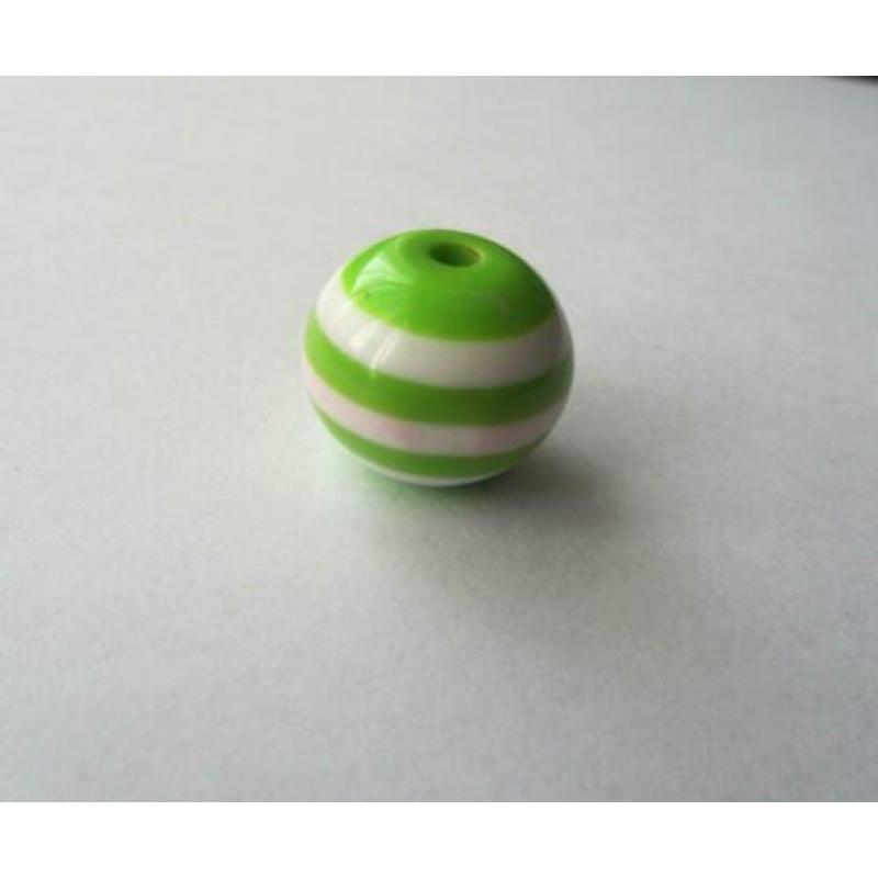 Luxe Vintage Lucite streep kraal groot