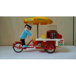 Playmobil hotdogkar met verkoper