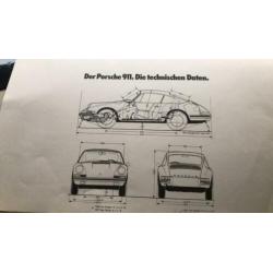 Porsche 911 prospekt plus technische daten