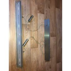 Mooie moderne hanglamp met led, glas en aluminium