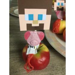 Minecraftfiguren voor traktatie, versiering of slingers