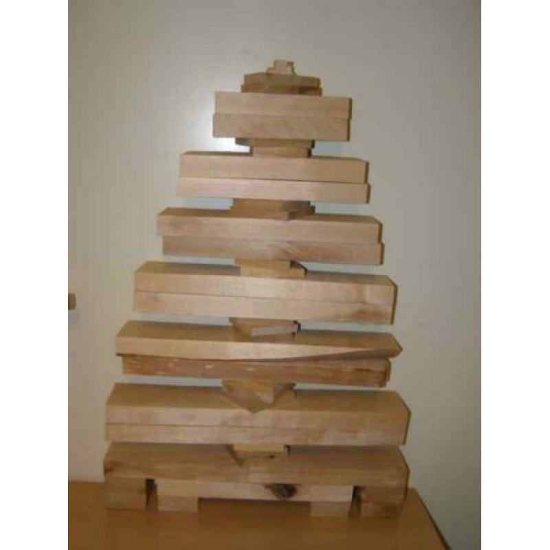 Bijzondere houten kerstboom (A19 772)