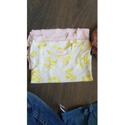 Pakket meisjes kleding maat 74 / 80