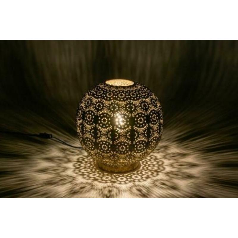 Grote tafellamp goud ook hanglamp plafondlamp bed tafel lamp