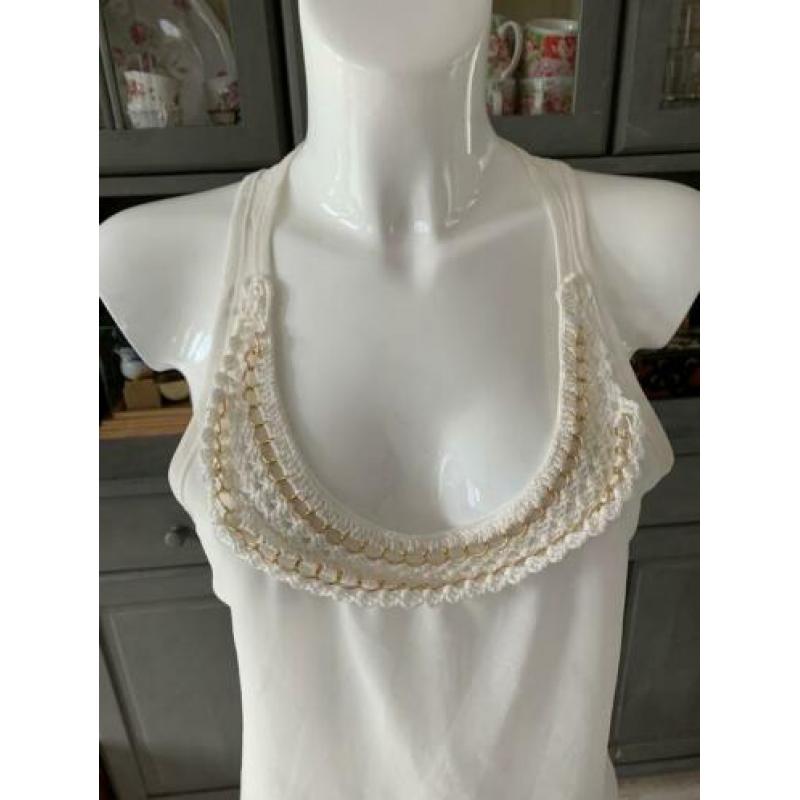Leuke witte top met Moody's maat S
